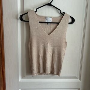 Pink Rose Women's Tan V-Neck Tank Top